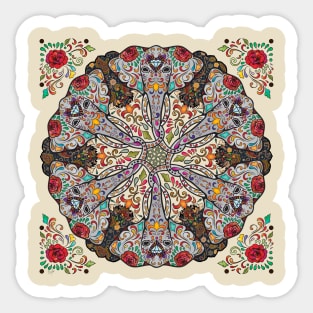 Mandala Elephants Sticker